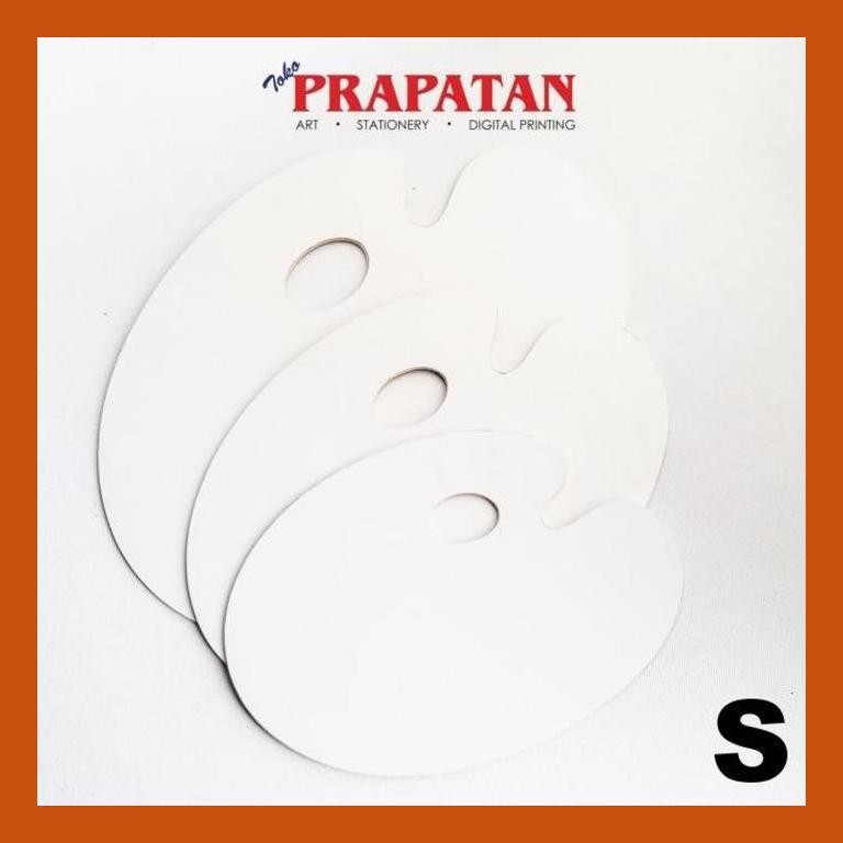 

[ PERALATAN LUKIS / GAMBAR ] PALET LUKIS OVAL (KAYU MELAMINE) - KECIL GOOD QUALITY