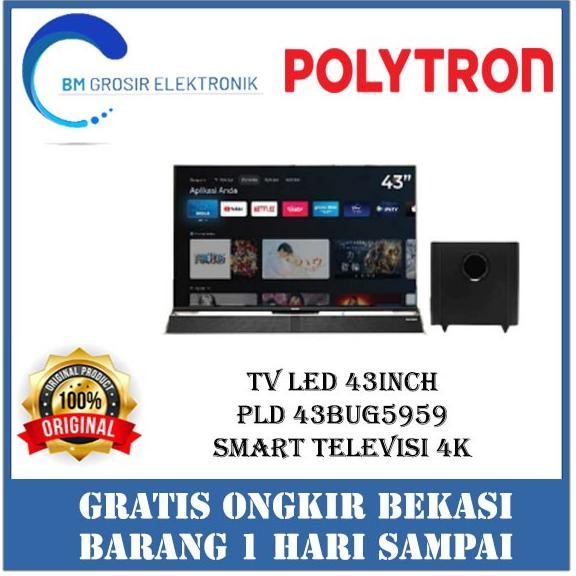 NEW POLYTRON TV LED 43BUG5959 TV 43INCH SMART TELEVISI