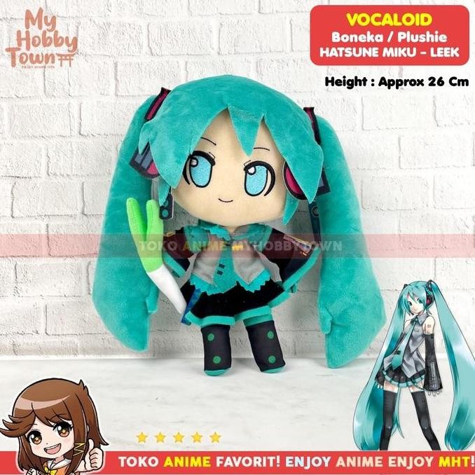BONEKA ANIME VOCALOID PROJECT SEKAI HATSUNE MIKU LEEK PLUSHIE PLUSH DOLL 1204T