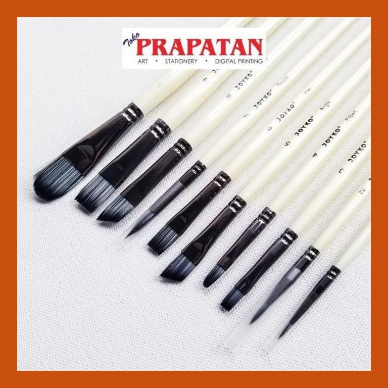 

[ PERALATAN LUKIS / GAMBAR ] KUAS LUKIS JOYKO BR-15 SET 10 PCS / JOYKO PAINT BRUSH SET PACKING AMAN