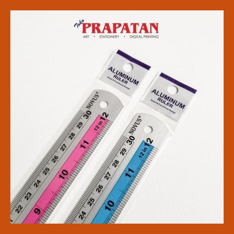 

[ PERALATAN LUKIS / GAMBAR ] NOVUS ALUMINIUM RULER 30CM PENGGARIS GOOD QUALITY