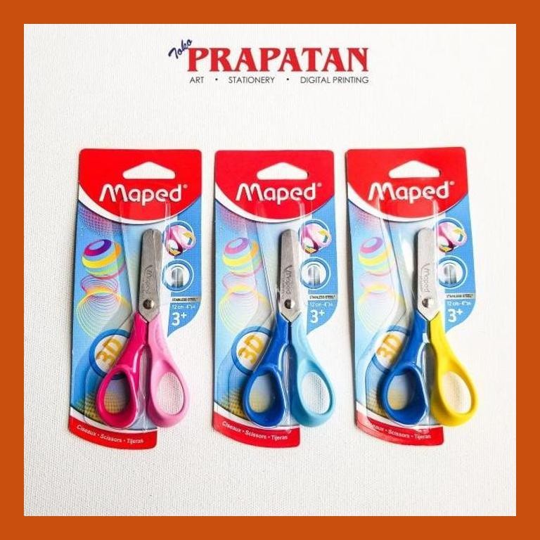 

[ PERALATAN LUKIS / GAMBAR ] GUNTING MAPED 3D 12CM STAINLESS STEEL / MAPED SCISSORS COD