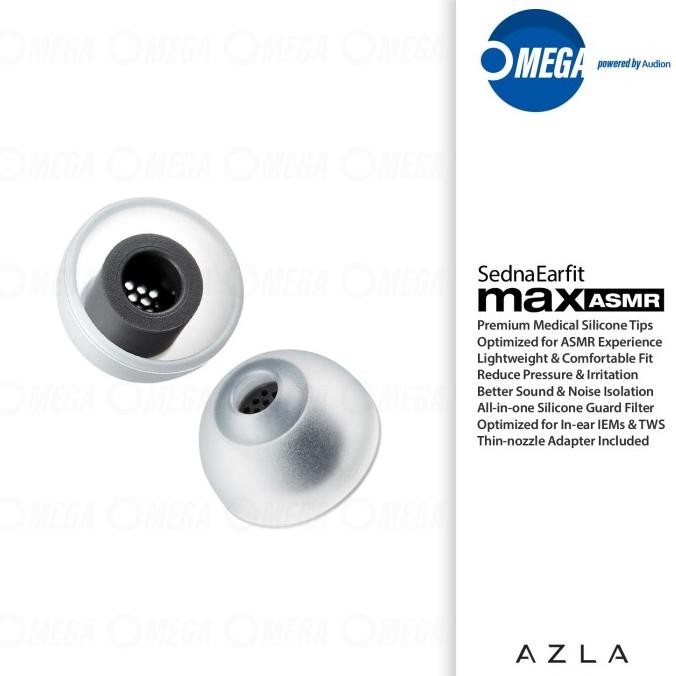 AZLA SednaEarfit MAX ASMR for IEM & TWS | Medical Silicone Eartips