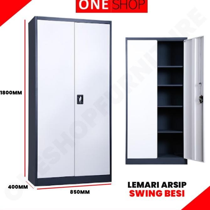 TERMURAH - Lemari Arsip Besi 2 Pintu Swing | Lemari Arsip Besi Plat Ayun Swing