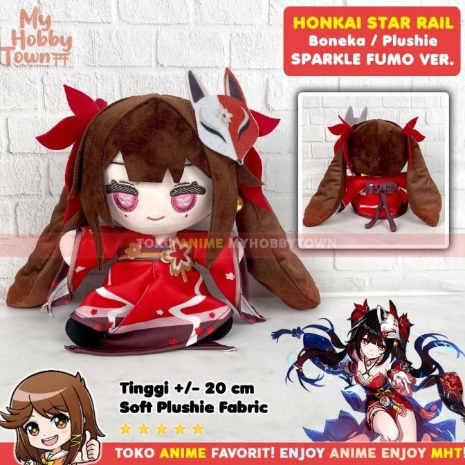 BONEKA ANIME GAME KARAKTER HONKAI STAR RAIL SPARKLE FUMO VERSION PLUSHIE DOLL 1204T