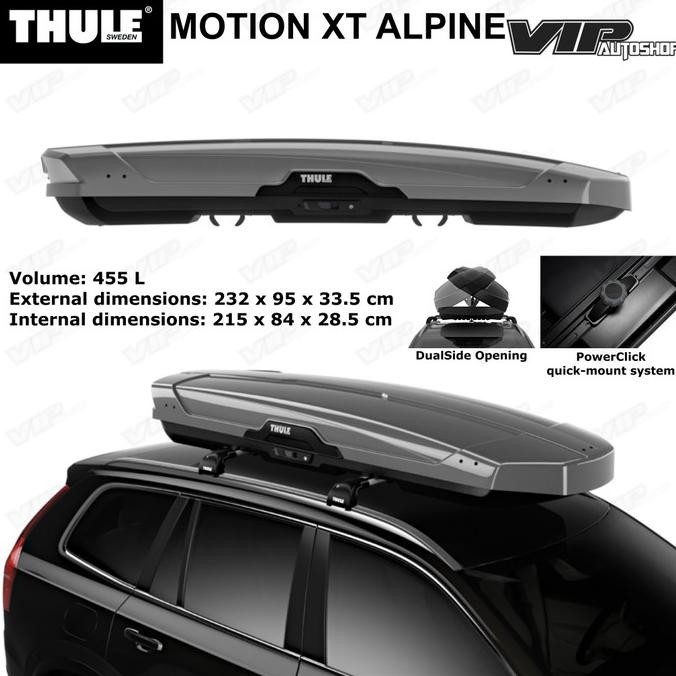 Thule Motion Xt Alpine Original Roof Box Slim Bagasi Rack Atas Mobil Original Dan Terpercaya