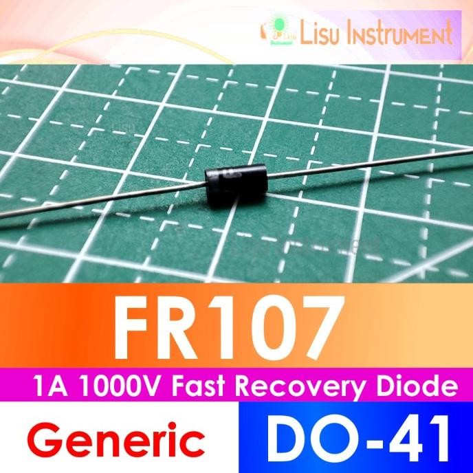 (10) FR107 107 1000V 1A Fast Recovery Diode DO-15 lisu992 Murah