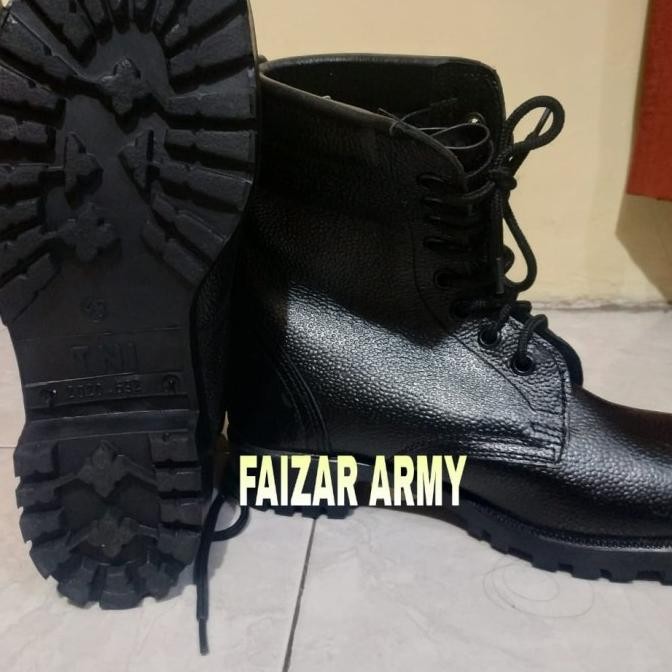 Terlaris Sepatu Pdl Kulit Jeruk Asli Jatah Ori Tni.Sepatu Pdl Jatah Tni Ready Stok