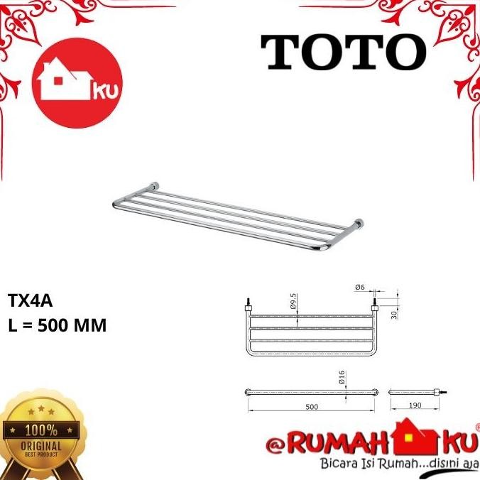 GANTUNGAN HANDUK TOWEL BAR TOTO TX4A (L=500MM)