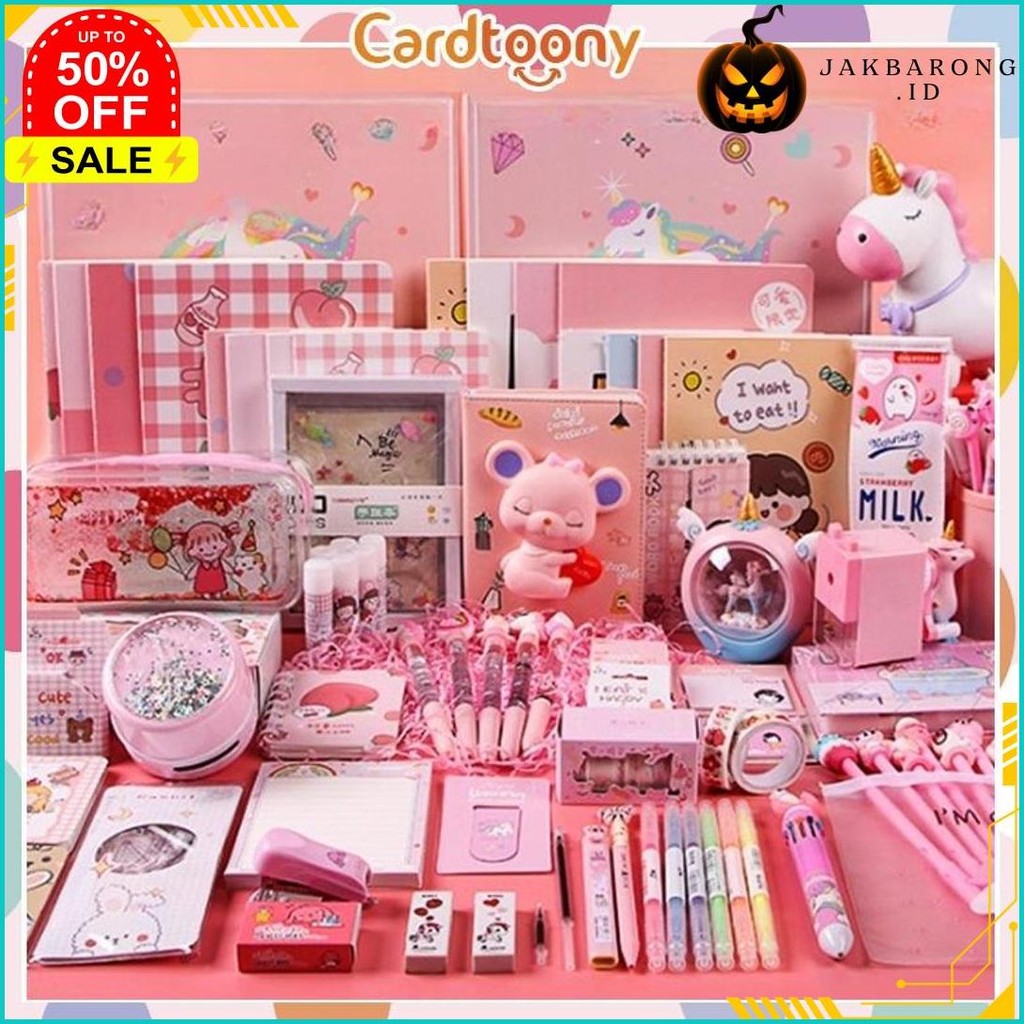 

Paket Alat Tulis Kiloan Pulpen Stiker Memo Tempel Penghapus Pensil Buku Penggaris Rautan Stationery Gunting Stapler Stationery Set Original Produk