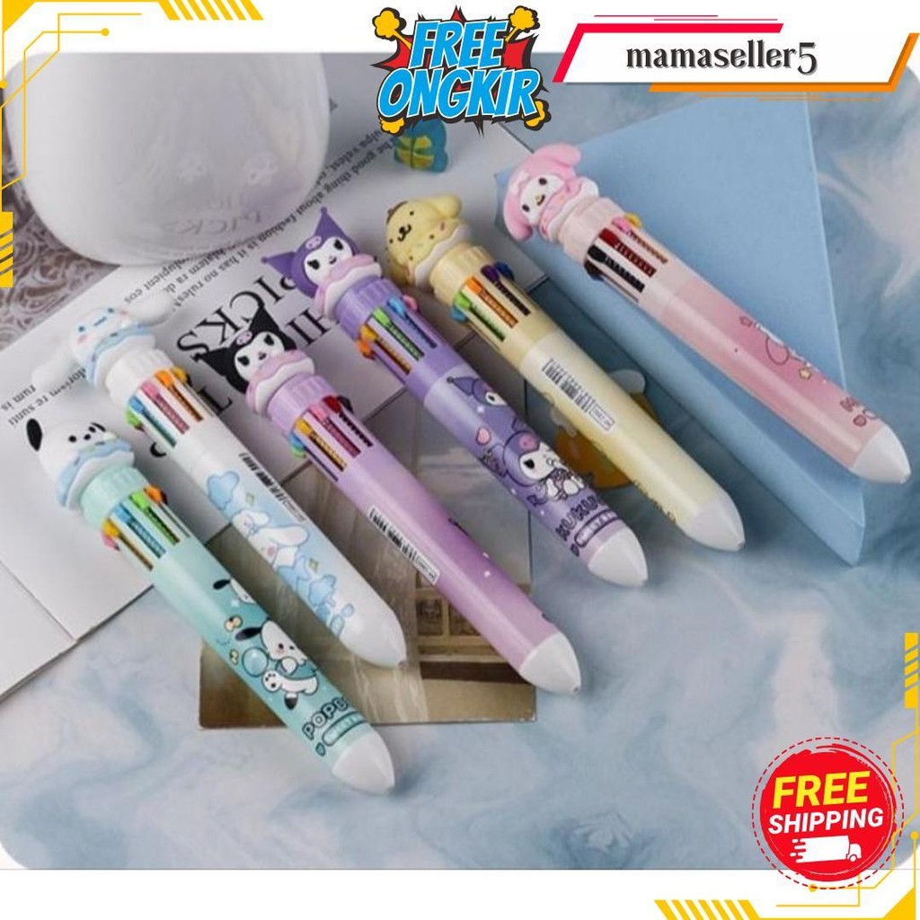 

Pulpen Sanrio Kuromi 10 Warna Bolpen 10 In 1 Kuromi Termurah Banget