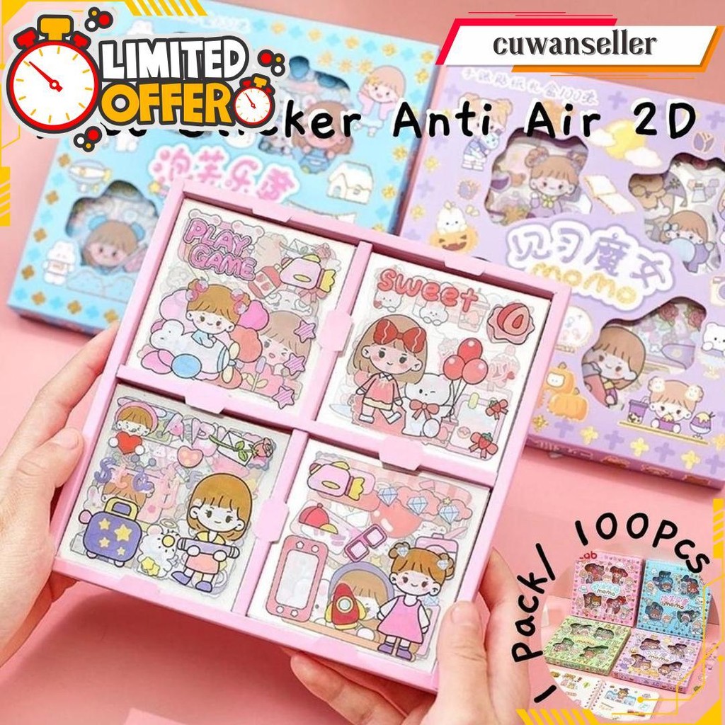 

Tokotab - Sticker Transparan Cute Sticker Pet Telado 2D Anti Air 1 Pack 100Pcs Cod