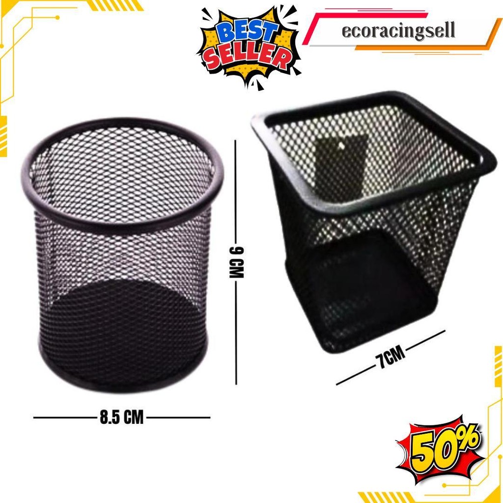 

Tempat Pensil Kotak Keranjang Bulpen Jaring Cod