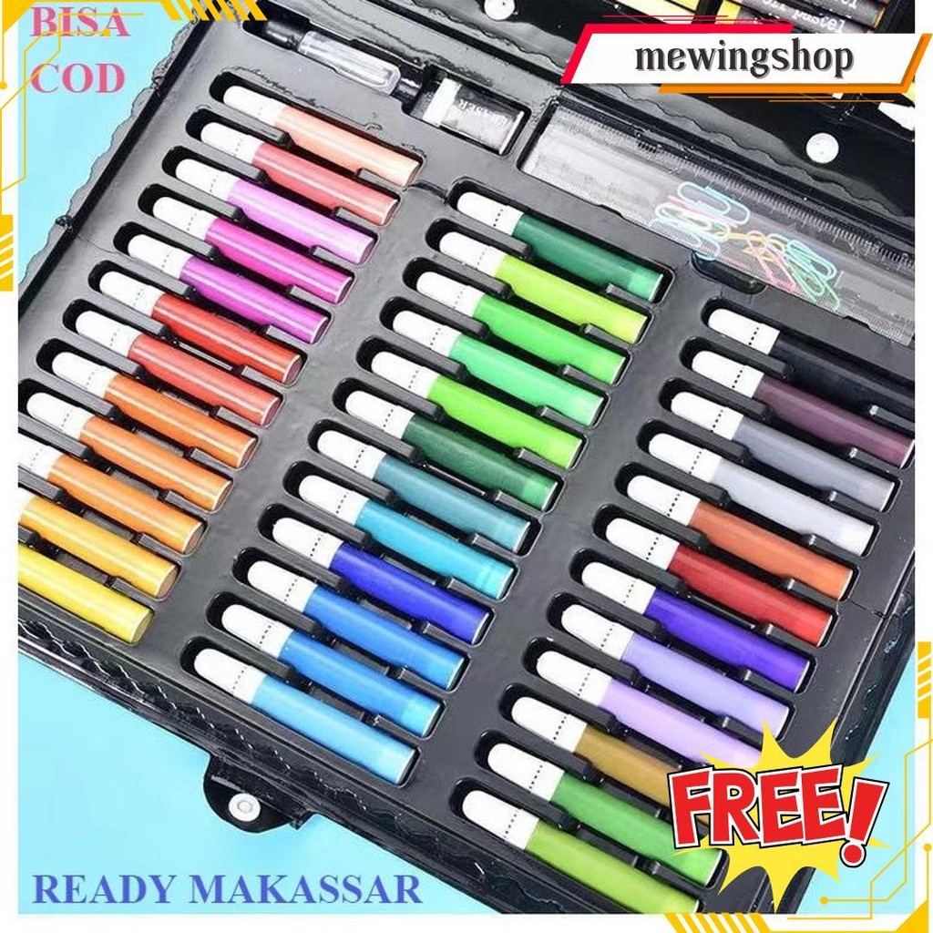 Cod- Art Set 150 Pensil Warna Crayon / Krayon Set / Alat Melukis / Peralatan Melukis / Pensil Warna 
