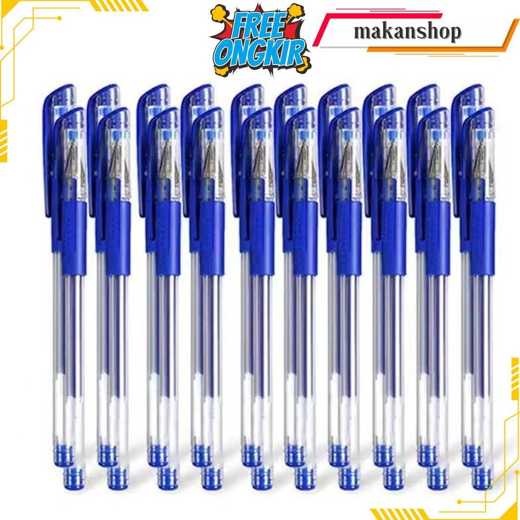 

(Bisa Cod) 12-50 Pcs Pulpen Gel Ink 0.5Mm Alat Tulis Perlengkapan Sekolah Refill Tinta Isi Pena 0.5 Mm Pen Stationery Cod
