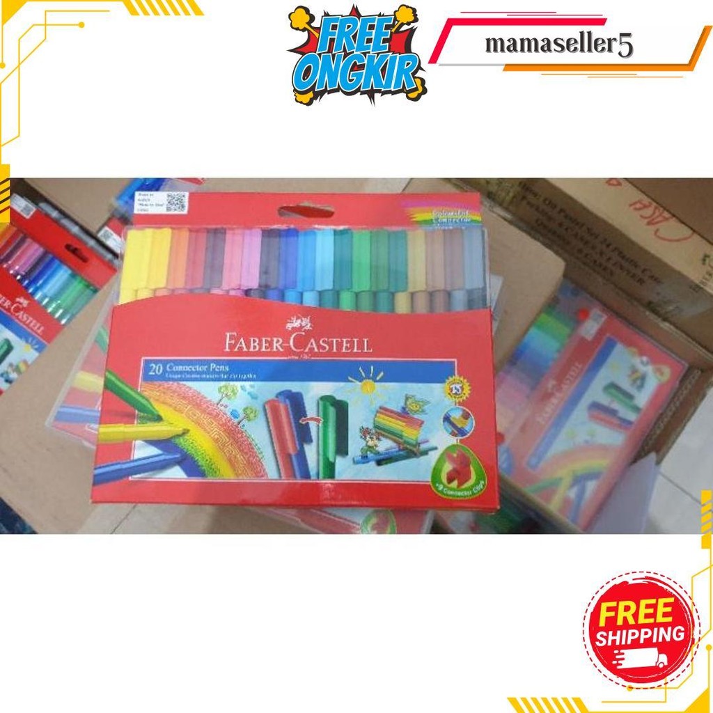 

Faber Castell Connector Pen 10 , 20 , 30 , 50 , 60 Spidol Warna Cod