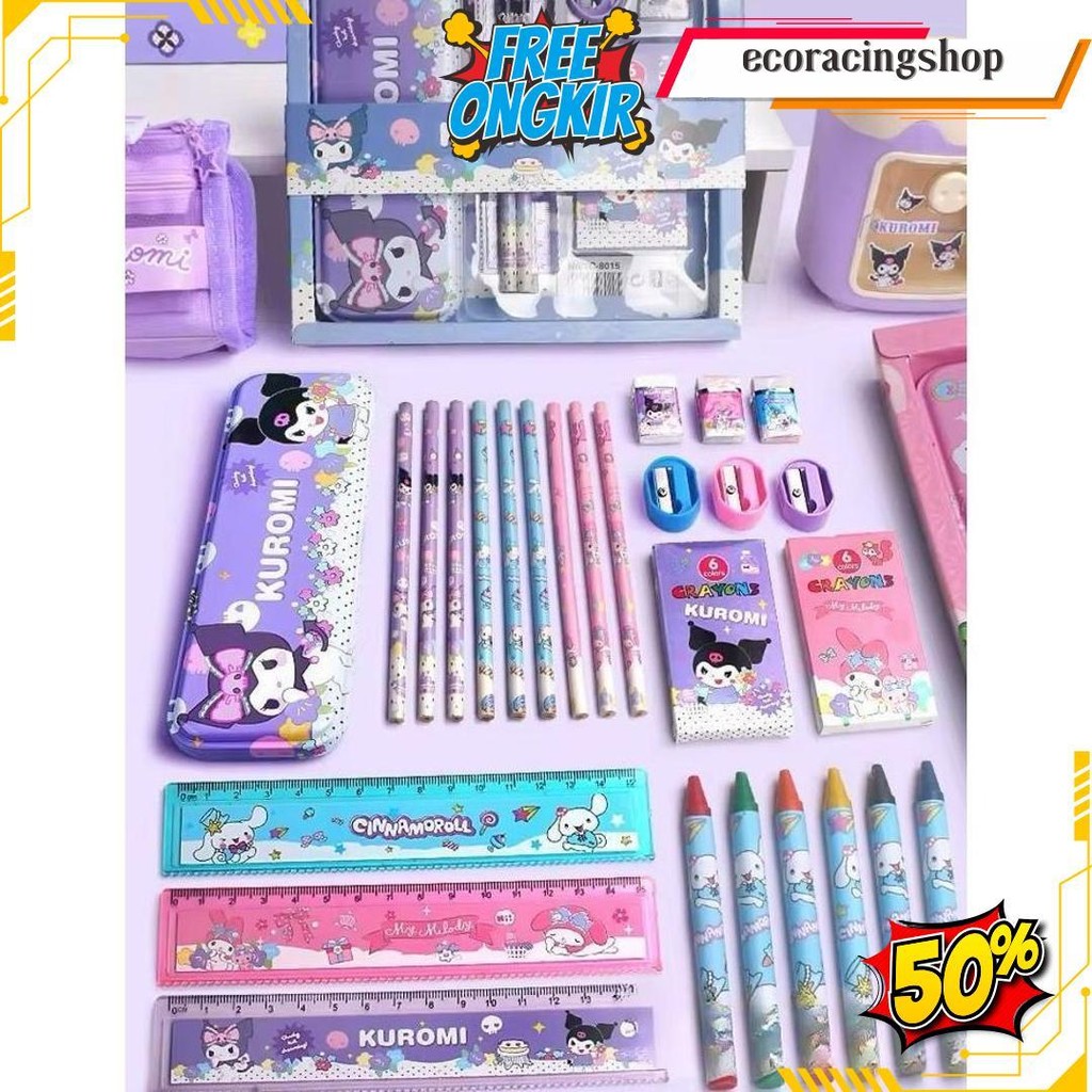 

Kotak Pensil Alat Tulis Tempat Pensil Aesthetic Perlengkapan Sekolah Alat Tulis Lengkap Set 7 In 1 Cod