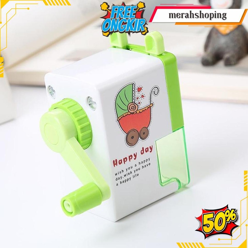 

Rautan Meja Fancy Orotan Pensil Putar Desain Lucu 4 Warna Original Produk