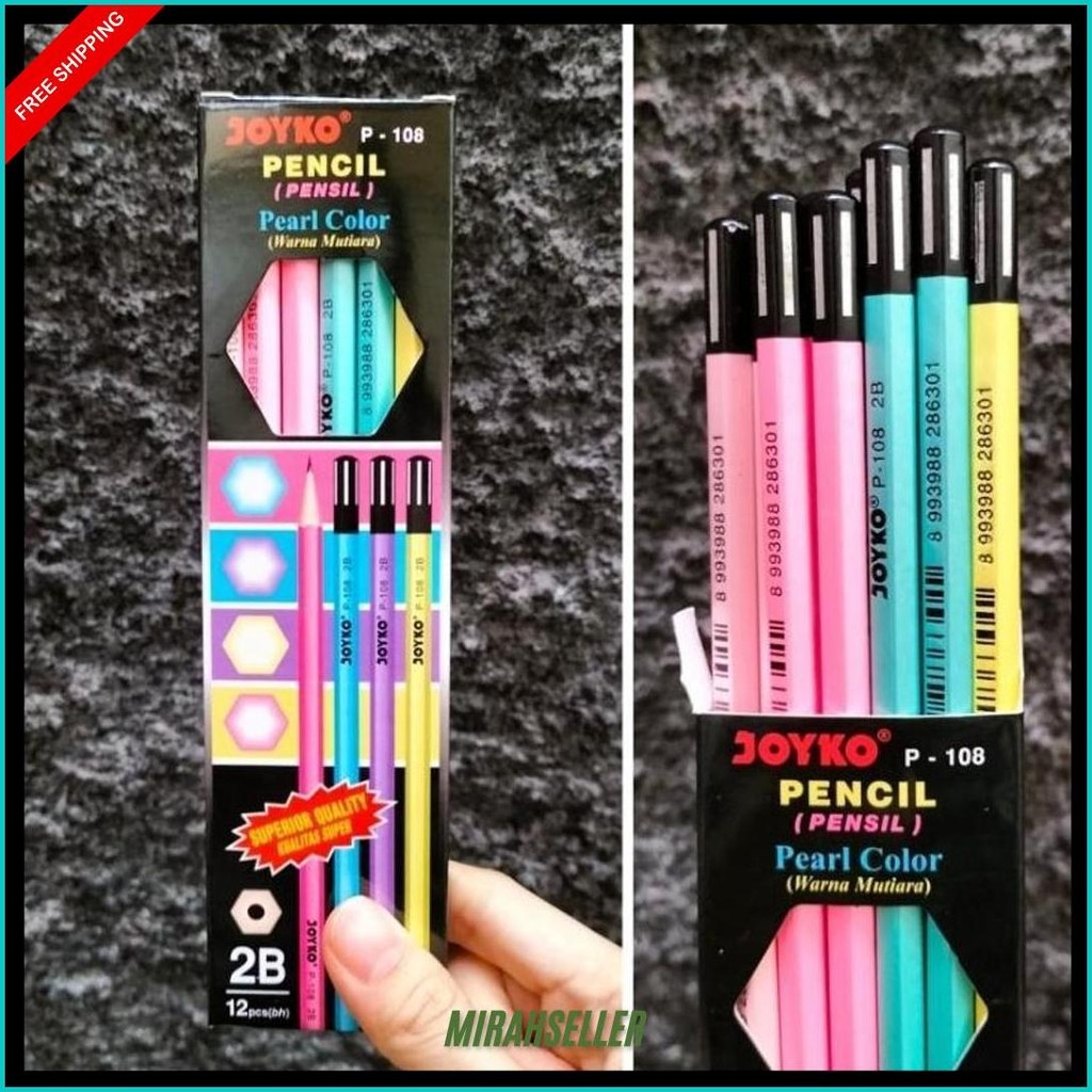 

[12Pcs/ Lusin] Pensil Joyko P108 Pearl Siap Kirim