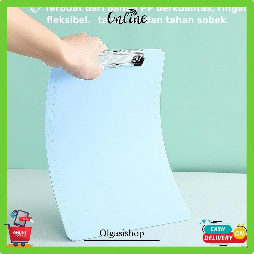 

Clipboard A4 Warna Pastel Atk Papan Jalan Fleksibel Ringan Papan Ujian Folio Bisa Digantung Aesthetic Anti Air Clip Board Clipfolder Test Board Plastik Map Dokumen Jepitan Penyimpanan Kertas Organizer File Sekolah Kantor Pelajar Cod