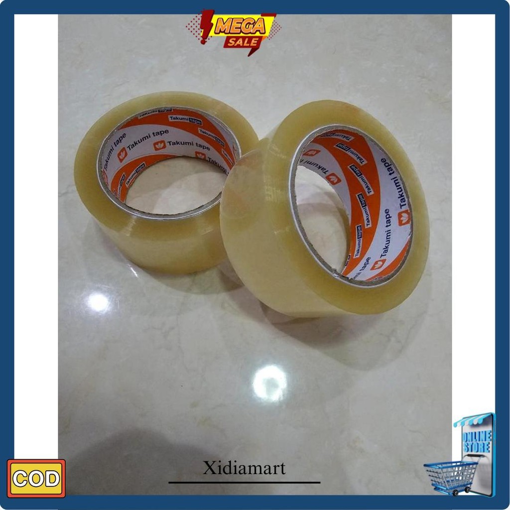 

Lakban 2 Inch X 100 Yard / Lakban 45Mm 100Yard 2Inch / Kualitas Lakban Daimaru 1 Slot 6 Roll Original Produk