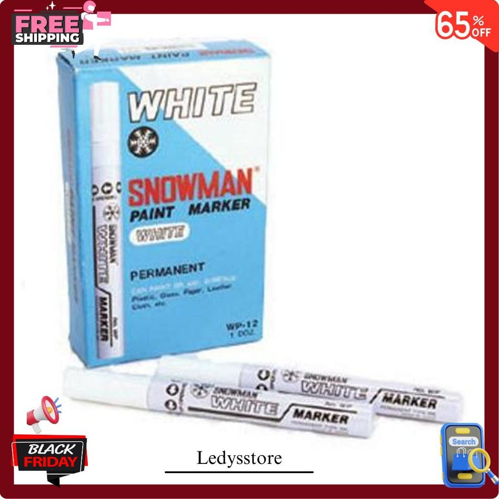 

Spidol Permanen Paint Marker Snowman Besar Gp / Sp / Wp Siap Kirim