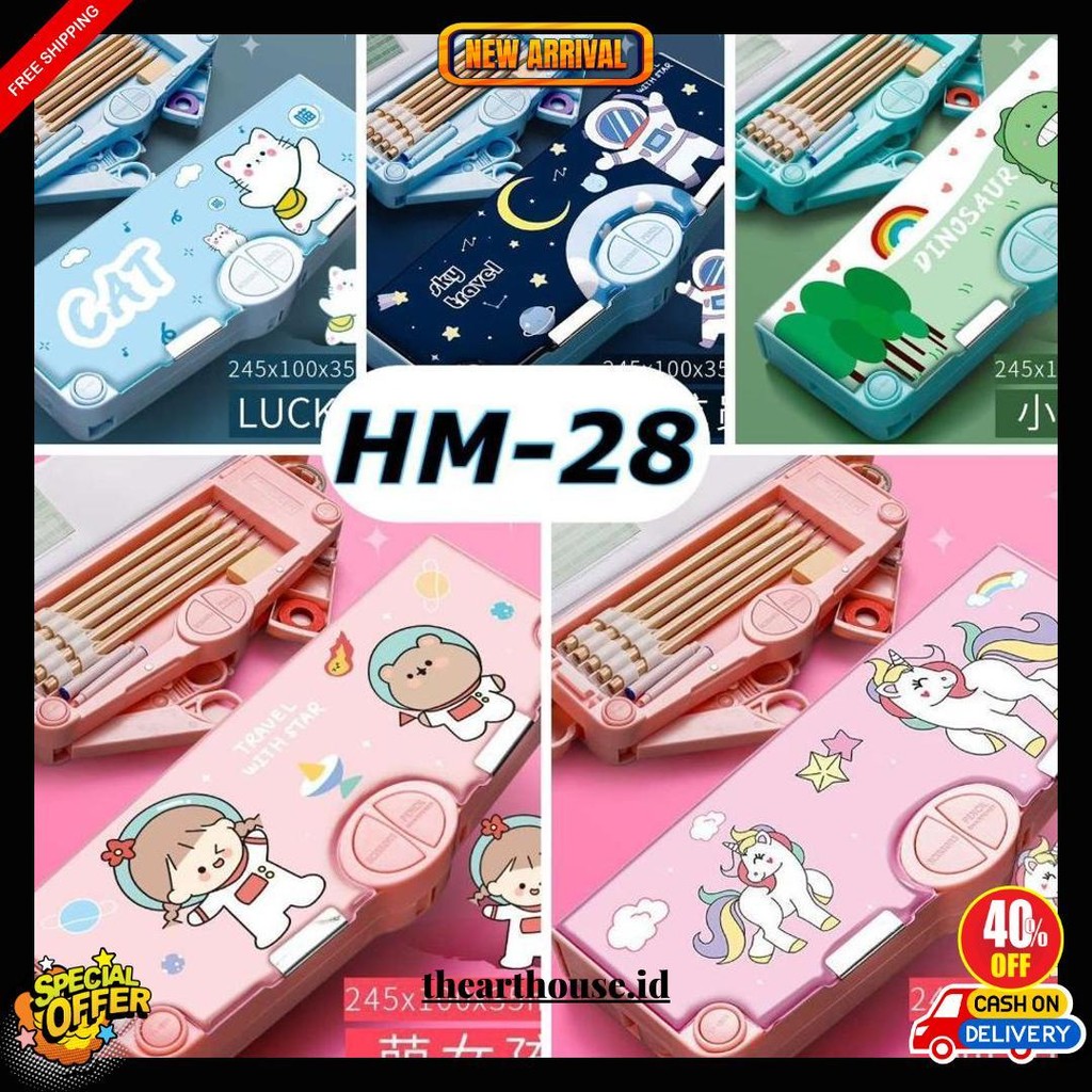 

Hm28 Kotak Pensil Serbaguna Tempat Kotak Pensil Mekanik Multifungsi Kotak Alat Tulis Tempat Pensil Bisa Cod
