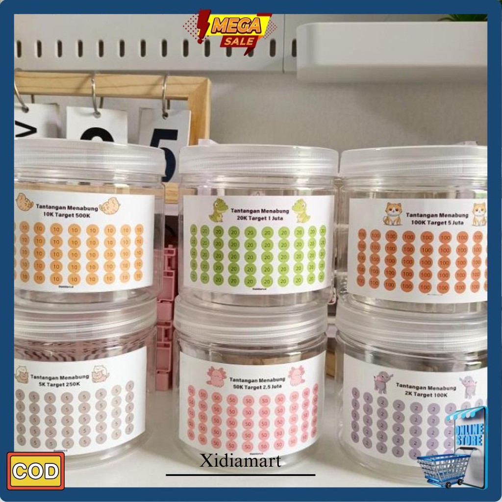 

Toples Tantangan Menabung (Free Stabilo+Stiker) Cod