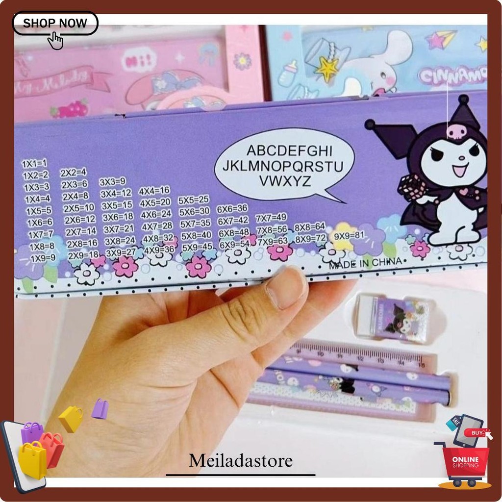 

Kotak Pensil Anak Set 7 In 1 Stationery Hadiah Anak Sanrio / Alat Tulis Tempat Pencil / Alat Tulis Set Kotak Pensil Perlengkapan Alat Tulis Siap Kirim