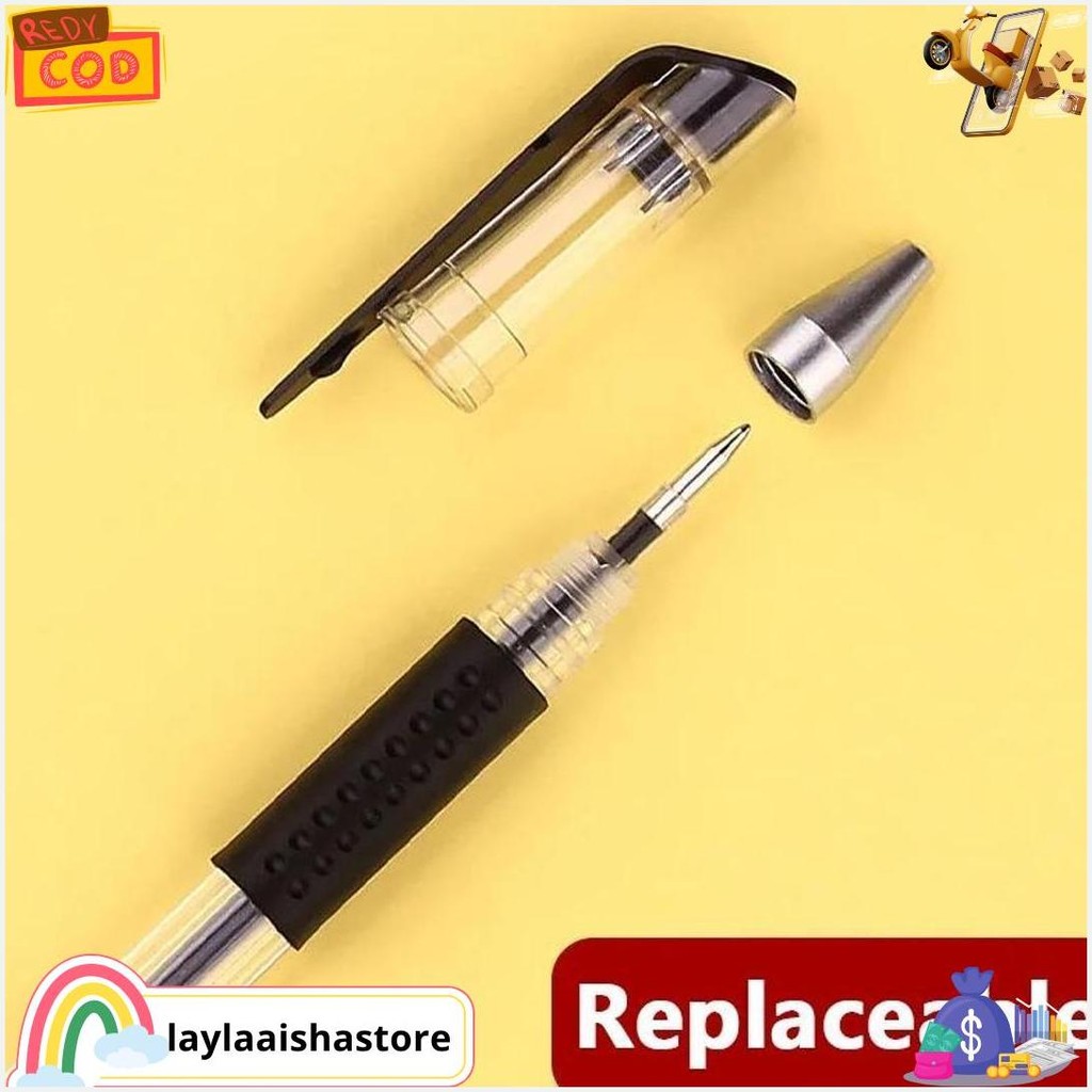 

1 Lusin Isi 12 Pcs Pulpen Gel 0.5 Mm Bisa Diisi Ulang Balpoint Tinta Gel Murah Terbaru Original Produk