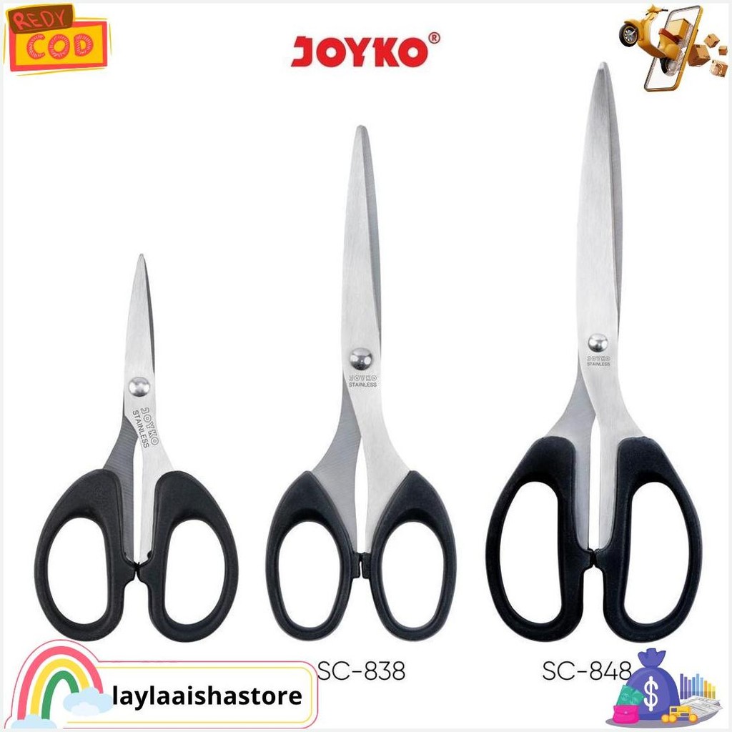 

Gunting Scissors Joyko Sc-828~848 Pisau Tajam Stainless Steel Termurah Banget