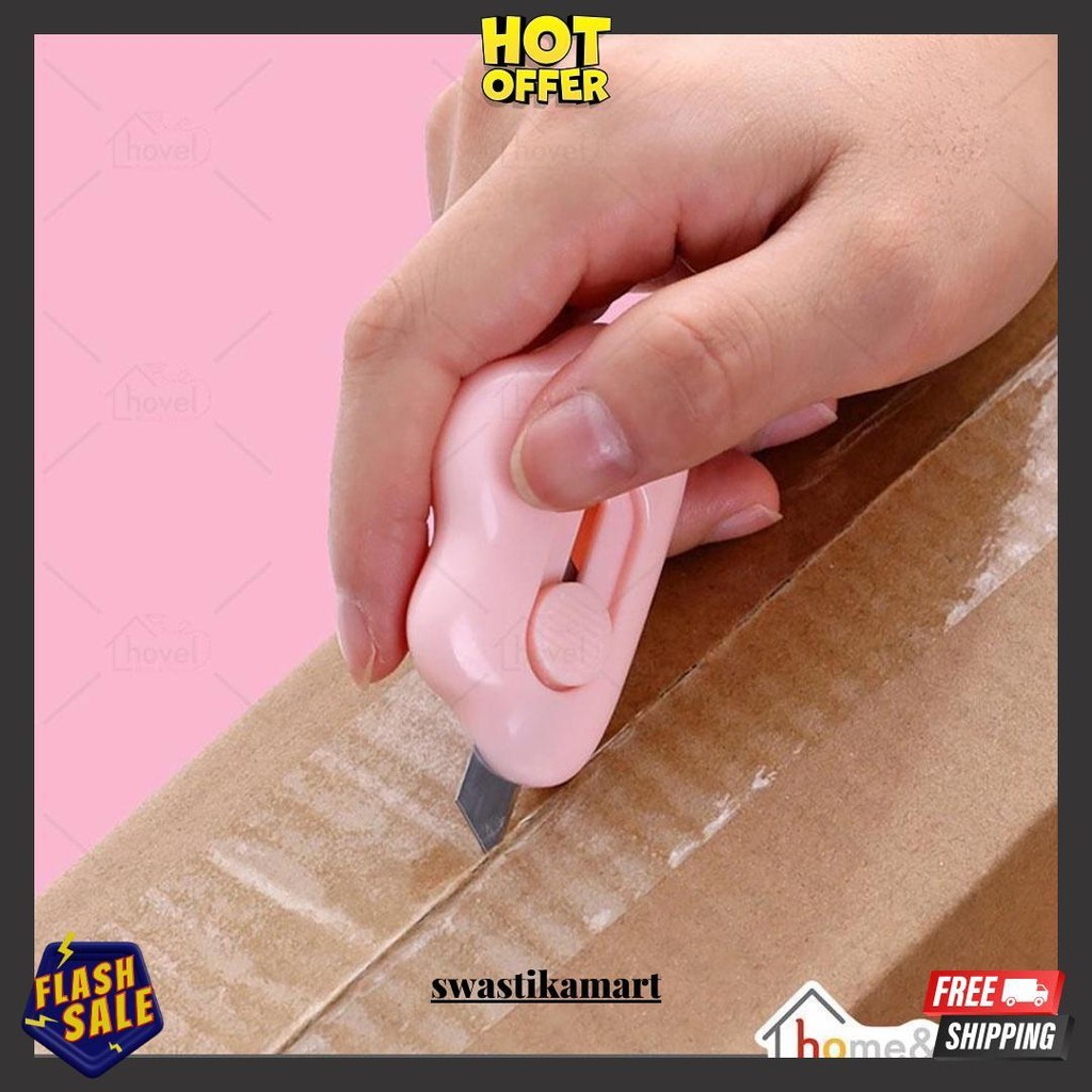 

Hovelshop Cutter Mini Silet Kecil Pisau Pembuka Paket Pemotong Kertas Lucu Portable Bentuk Awan Warna Warni Siap Kirim