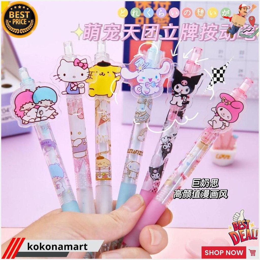 

Murmure.Id | Pulpen Mekanik Pen Pena Karakter Bolpoin Melody Sanrio Akrilik Original Produk