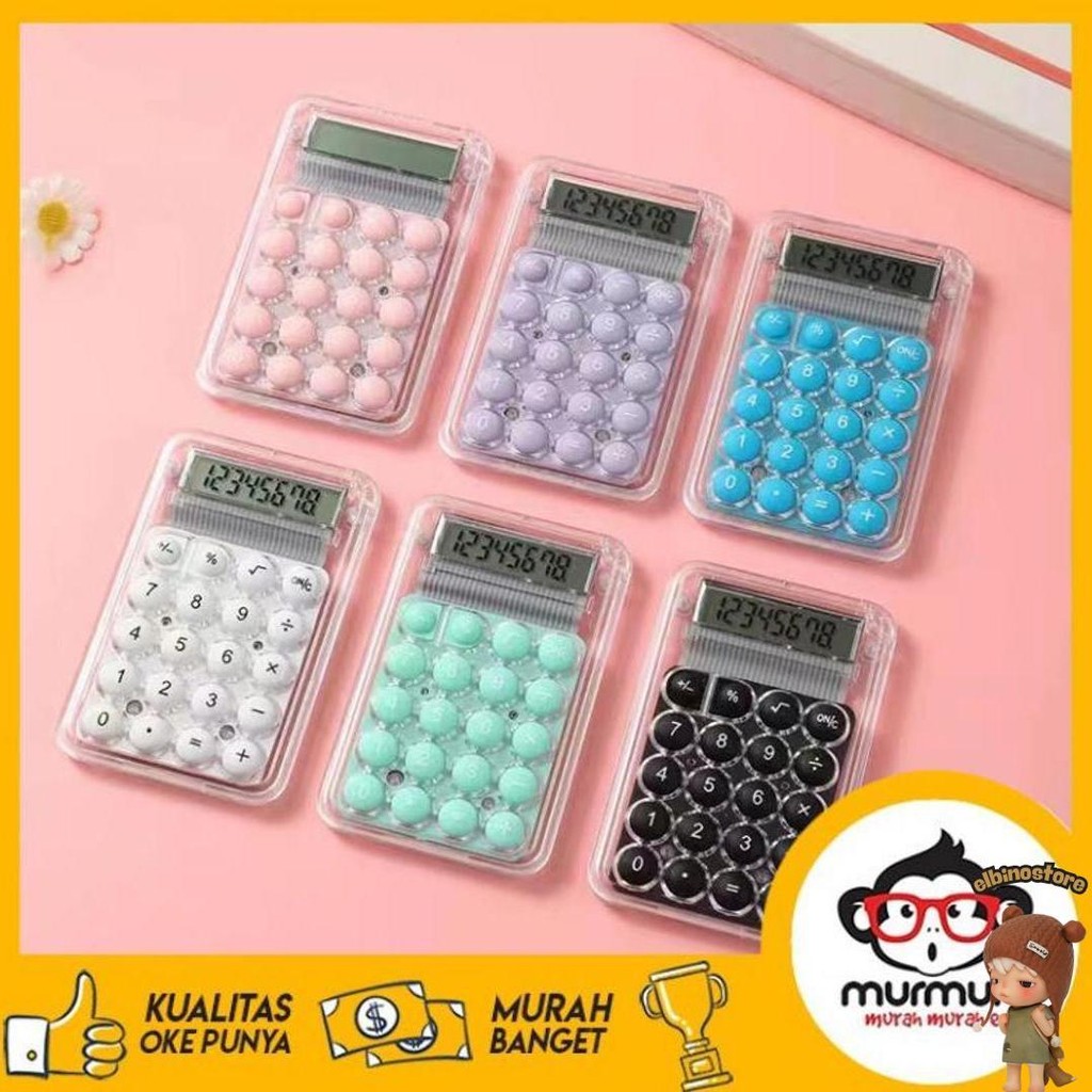 

Murmure I Kalkulator Mini Transparan/Kalkulator Kecil Imut, Kalkulator Mini Penampilan Baik/Kalkulator Siswa Komputer Senyap Sale