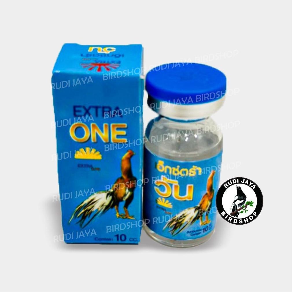 dh-68 EXTRA ONE BIRU 10 ML EXTRA SURE OBAT AYAM IMPORT THAILAND ASLI MENGOBATI AYAM SAKIT KAKI LUMPU