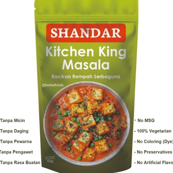 

=====] Kitchen King Masala Shandar / Racikan Rempah Serbaguna Masakan India Arab / Bumbu Masak Tanpa Pengawet