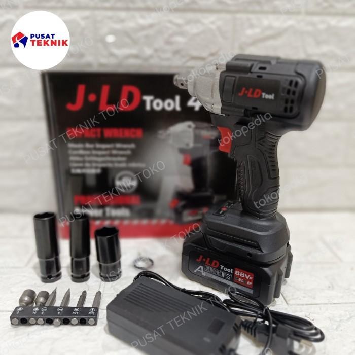 Jld 48S Cordless Impact Wrench 48V Bor Buka Baut Kunci 48 Volt Original Dan Terpercaya