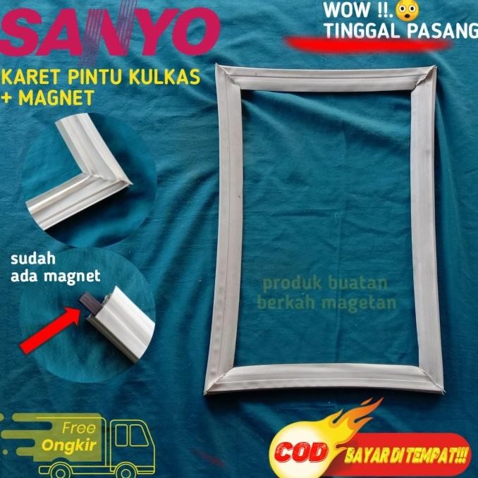 +%+%+%] KARET PINTU KULKAS SANYO 1PINTU TINGGAL PASANG PRAKTIS