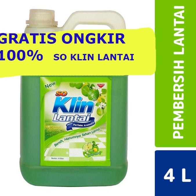 So Klin Lantai Jerigen 4 Liter Wings Soklin Lantai 4 Liter