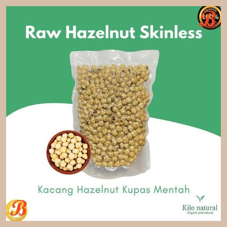 

| RMP | RAW HAZELNUT SKINLESS 1KG / KACANG HAZELNUT KUPAS KULIT ARI MENTAH 1KG