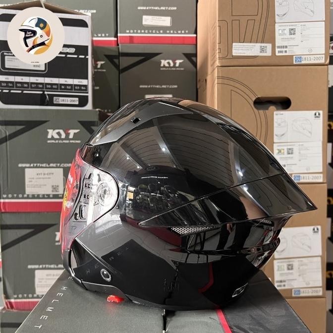 Helm Half Face KYT TTR Jet Solid Plain Original `