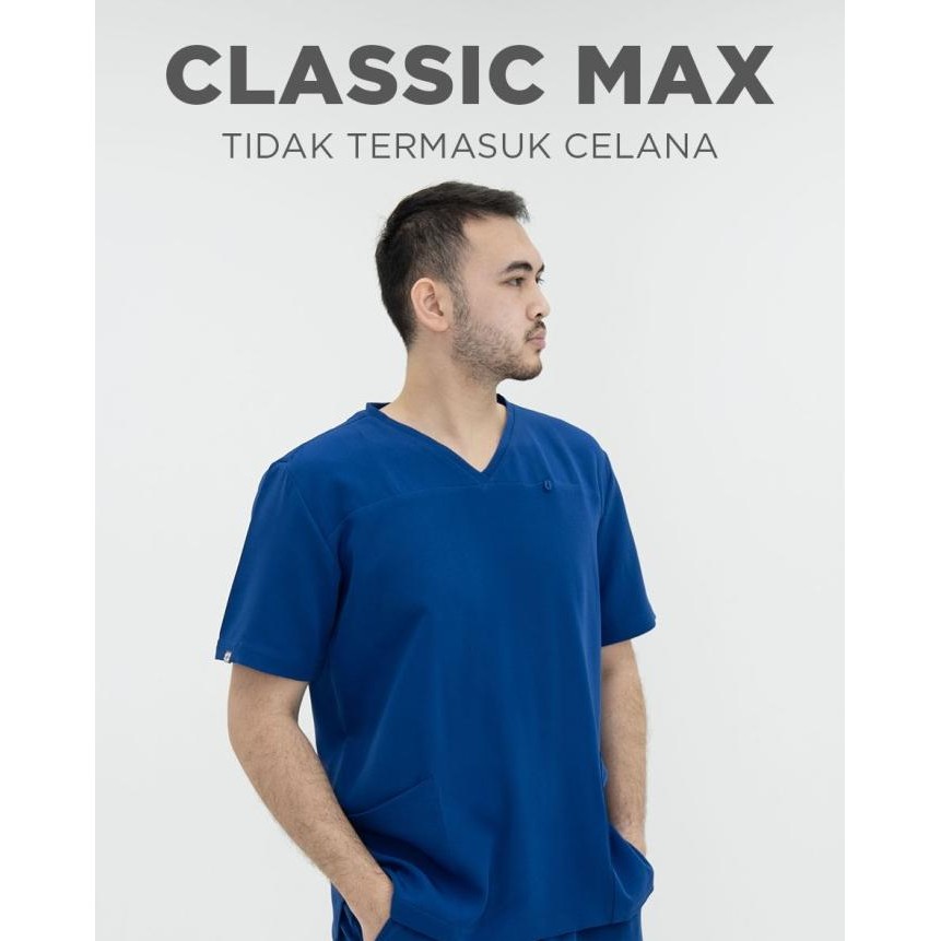 SCRB - Baju Scrub / Medical Scrubs / Baju Jaga - Classic MAX Top