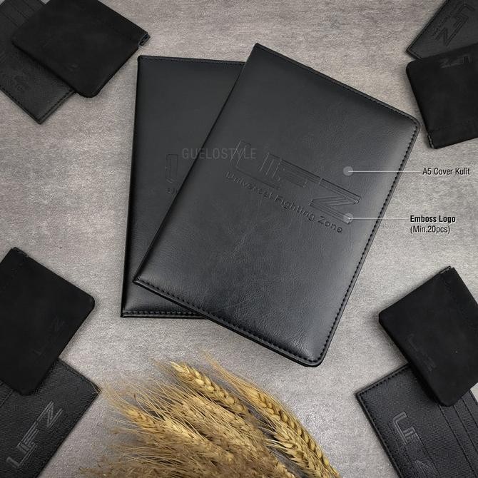 

Sale!! Buku Catatan Agenda Kerja Notebook Cover Kulit Hitam A5 - Seminar Kit