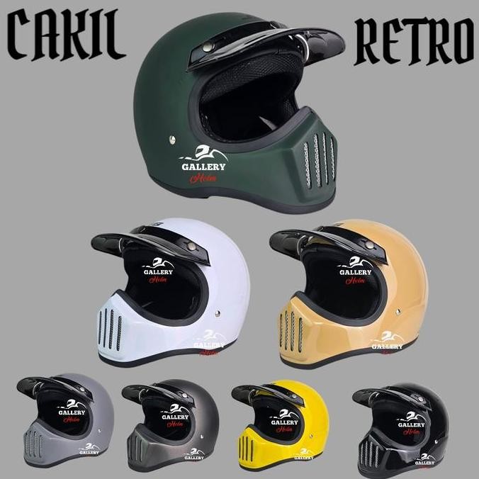 Helm Js Cakil Helm SNI Dewasa / Cakil Js Retro / Motorcycle `