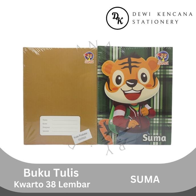

New!! Buku Tulis Kwarto 38 Lembar Suma 1 Pak Isi 10 Buku
