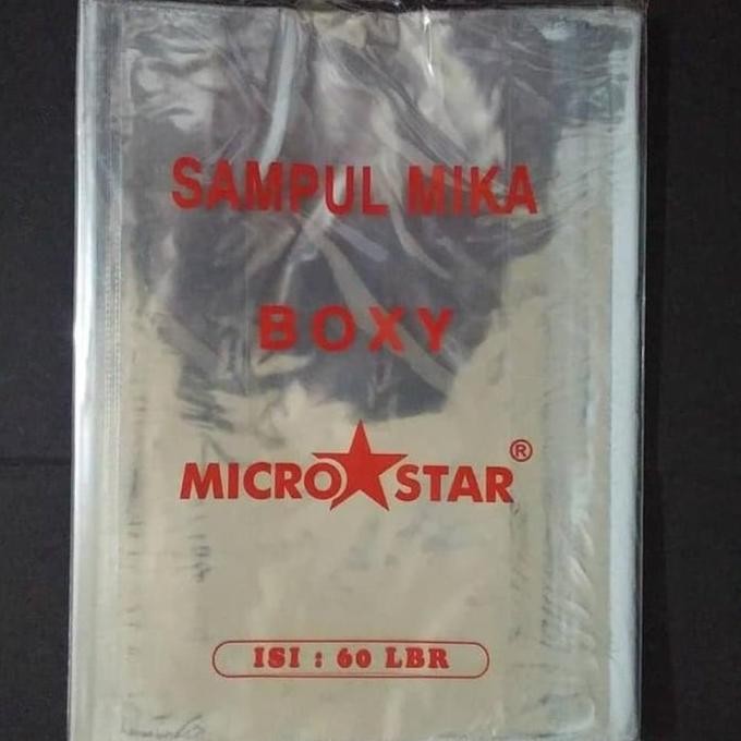 

New!! Sampul Buku Mika Plastik Boxy Campus Maxi Micro Star Per Pack