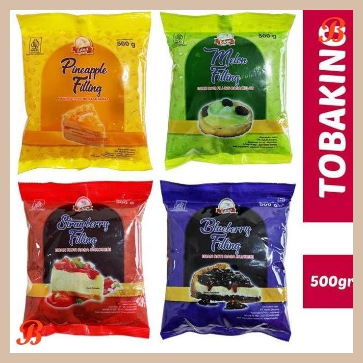 

| RMP | EDNA FILLING NANAS STRAWBERRY BLUEBERRY MELON SELAI ISIAN ROTI TOPPING