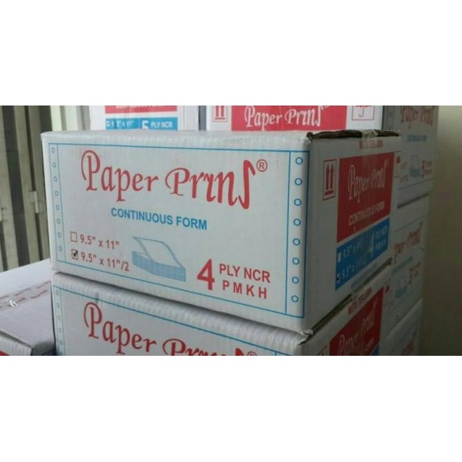 

NEW Continuous Form Paper Prins 9.5"x11"/2 - 4 ply