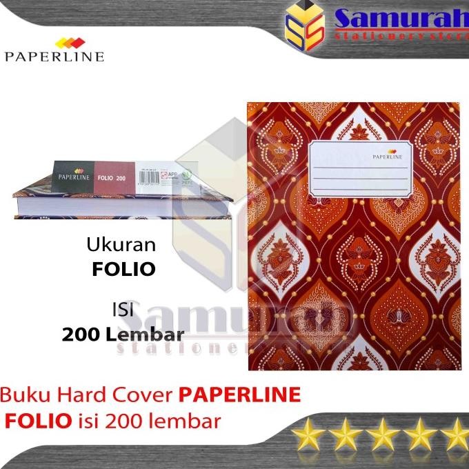 

Promo!! Buku Hard Cover Paperline Folio Isi 200 Lembar / Buku F4 Ppl Akutansi