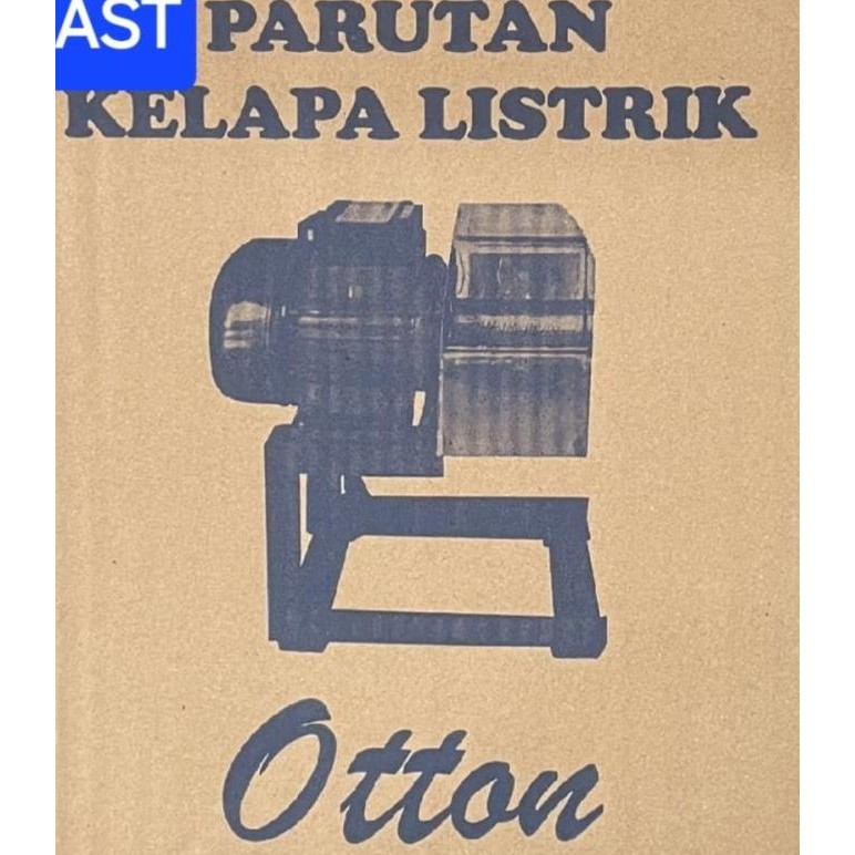 Kualitas terbaik] MESIN PARUTAN KELAPA LISTRIK BESI (B200 BESI) / OTTON